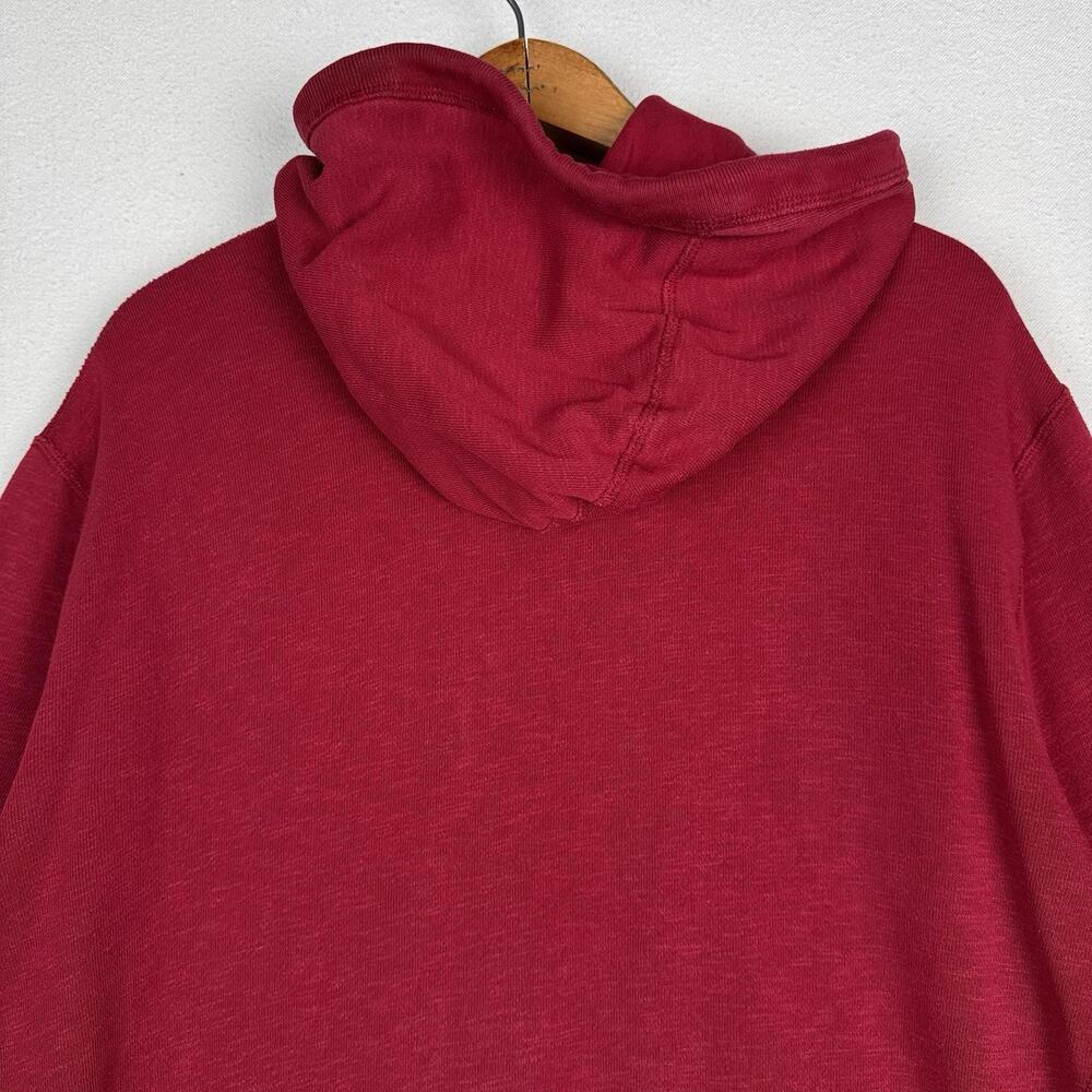 Abercrombie & Fitch A&F Spellout Hoodie Men’s XL Red Jacket Full Zip *Read - Picture 8 of 9